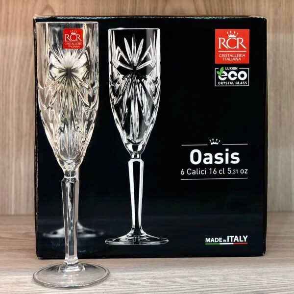 طقم كاسات كريستال ايطالي 6 قطع