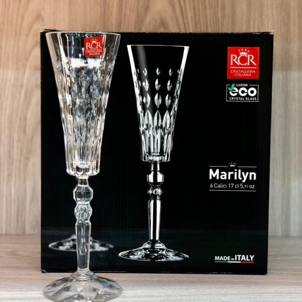 طقم كاسات كريستال ايطالي 6 قطع