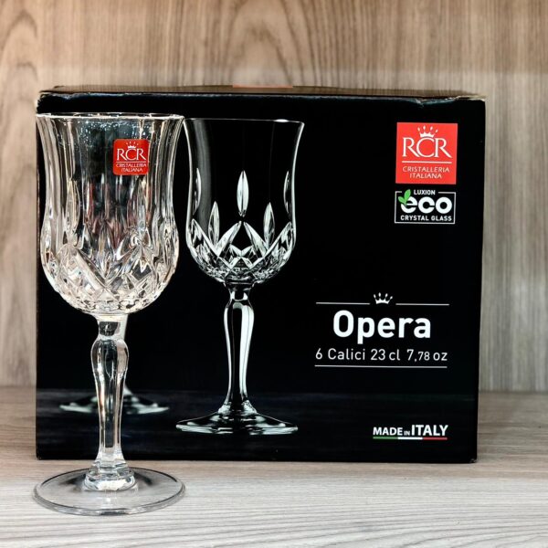 طقم كاسات كريستال ايطالي 6 قطع