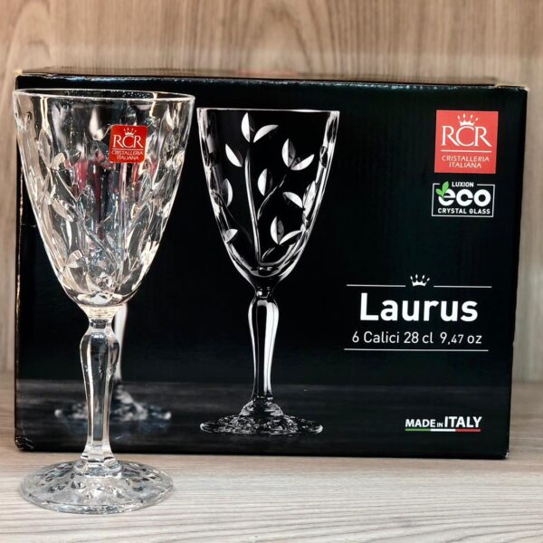 طقم كاسات كريستال ايطالي 6 قطع