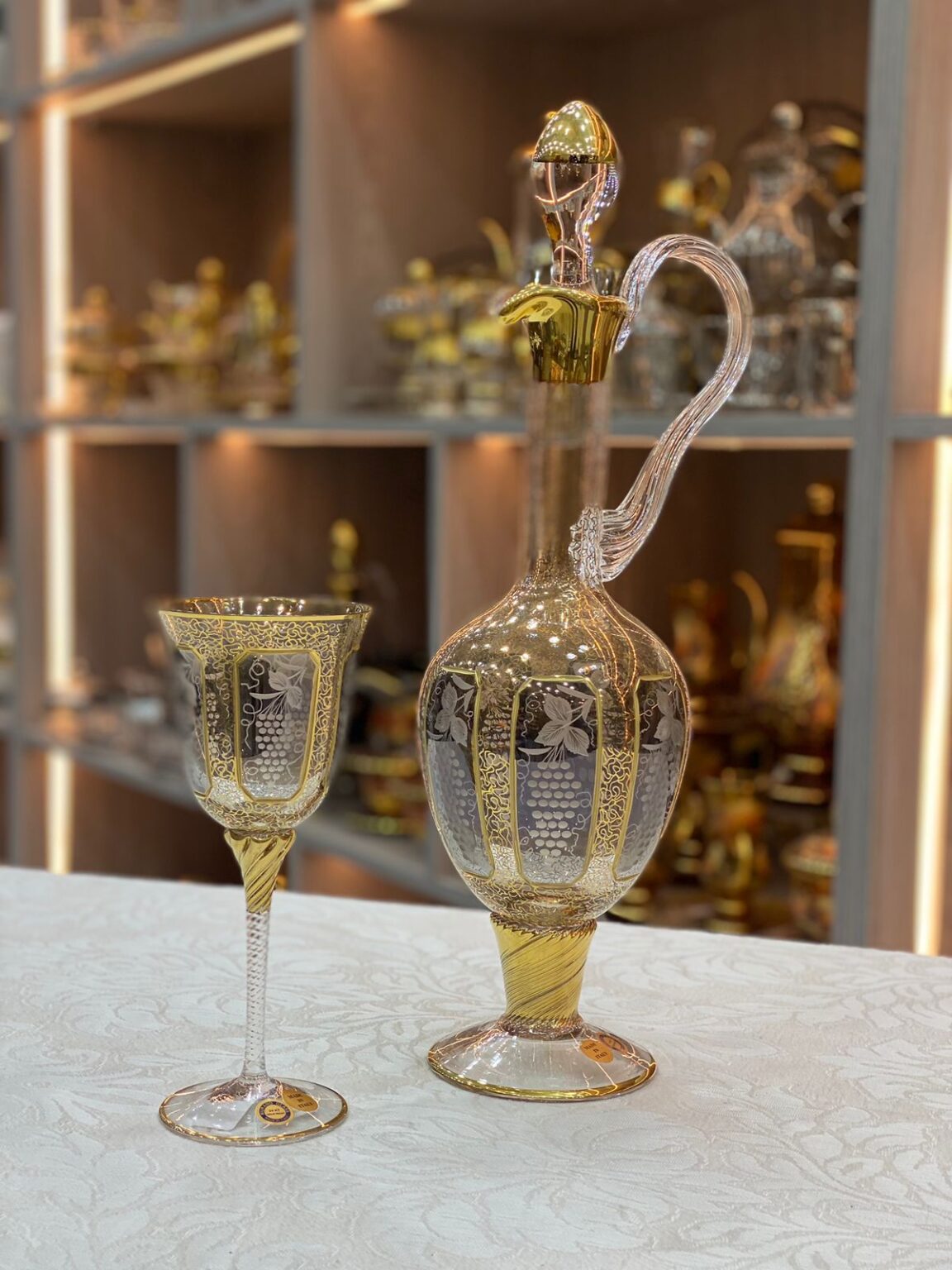 طقم شربات كريستال بوهيمي 7 قطع