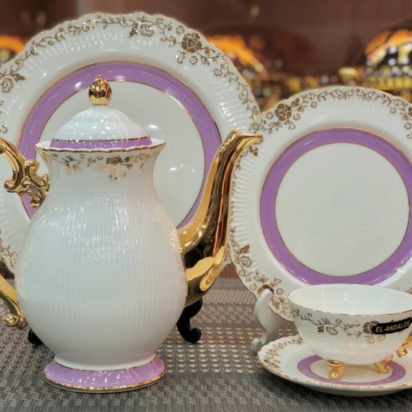 طقم شاي بورسيلن 24 قطعه