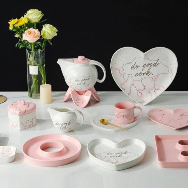 طقم شاي بورسيلن 27 قطعه