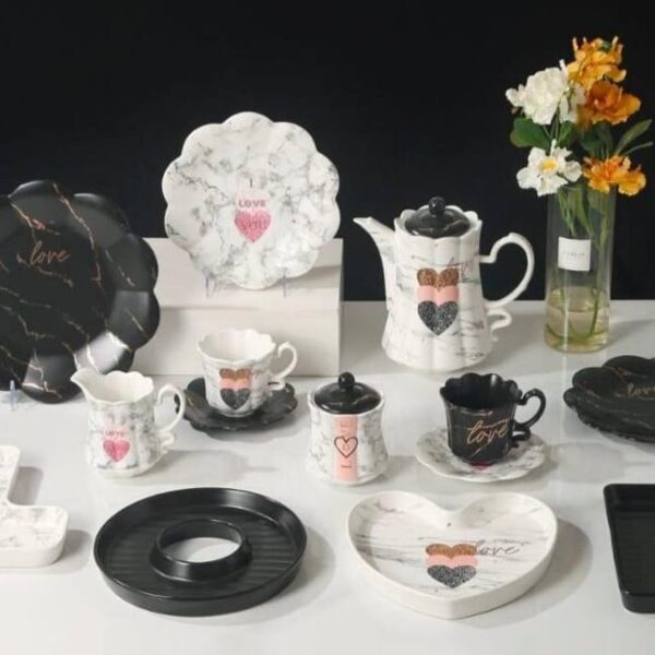 طقم شاي بورسلين 27 قطعه