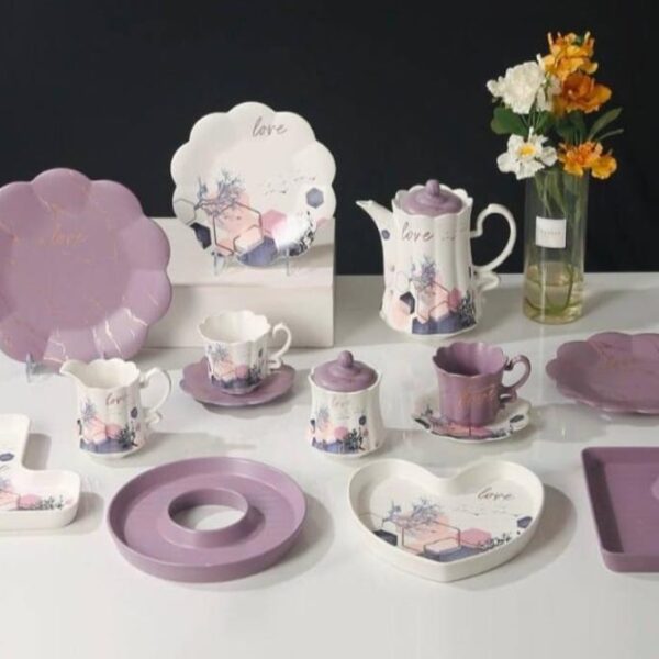 طقم شاي بورسيلن 27 قطعه