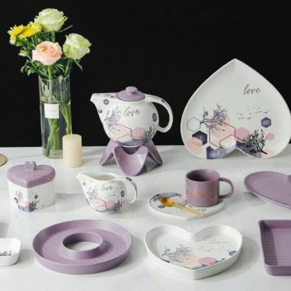 طقم شاي بورسلين 27 قطعه