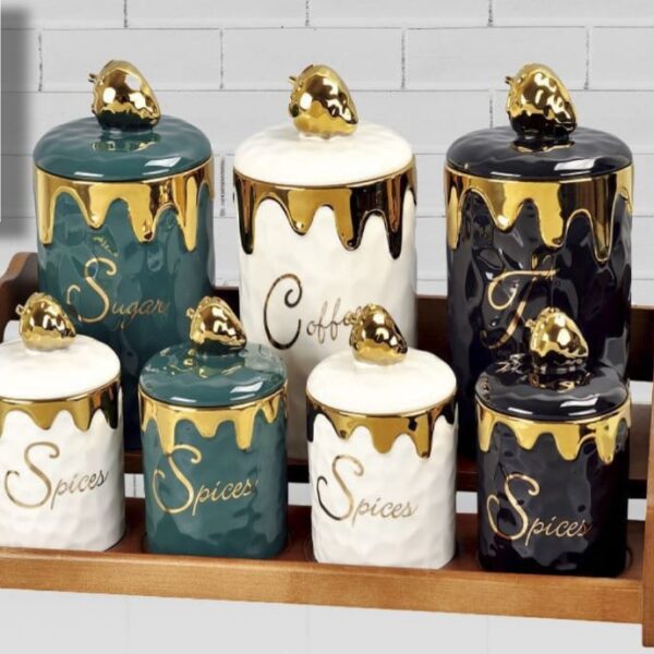 طقم توابل بورسيلين 7 قطع