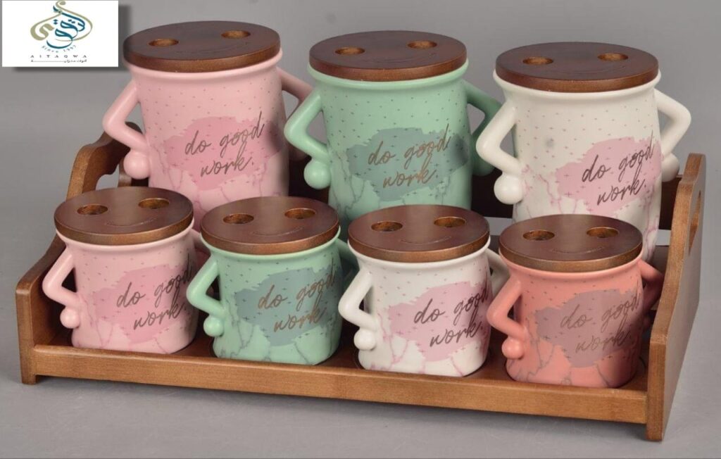 طقم توابل بورسيلين 7 قطع