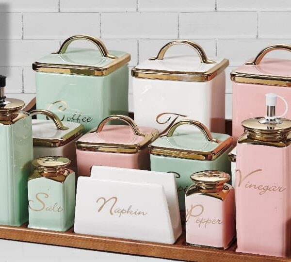 طقم توابل بورسيلين 12 قطعه