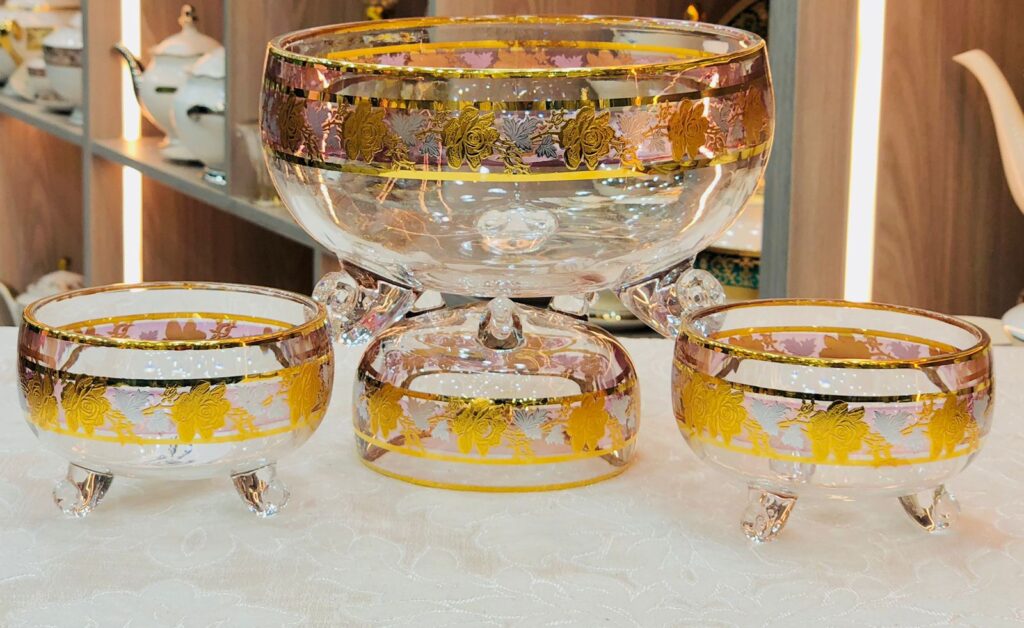 طقم خشاف كريستال كوبي