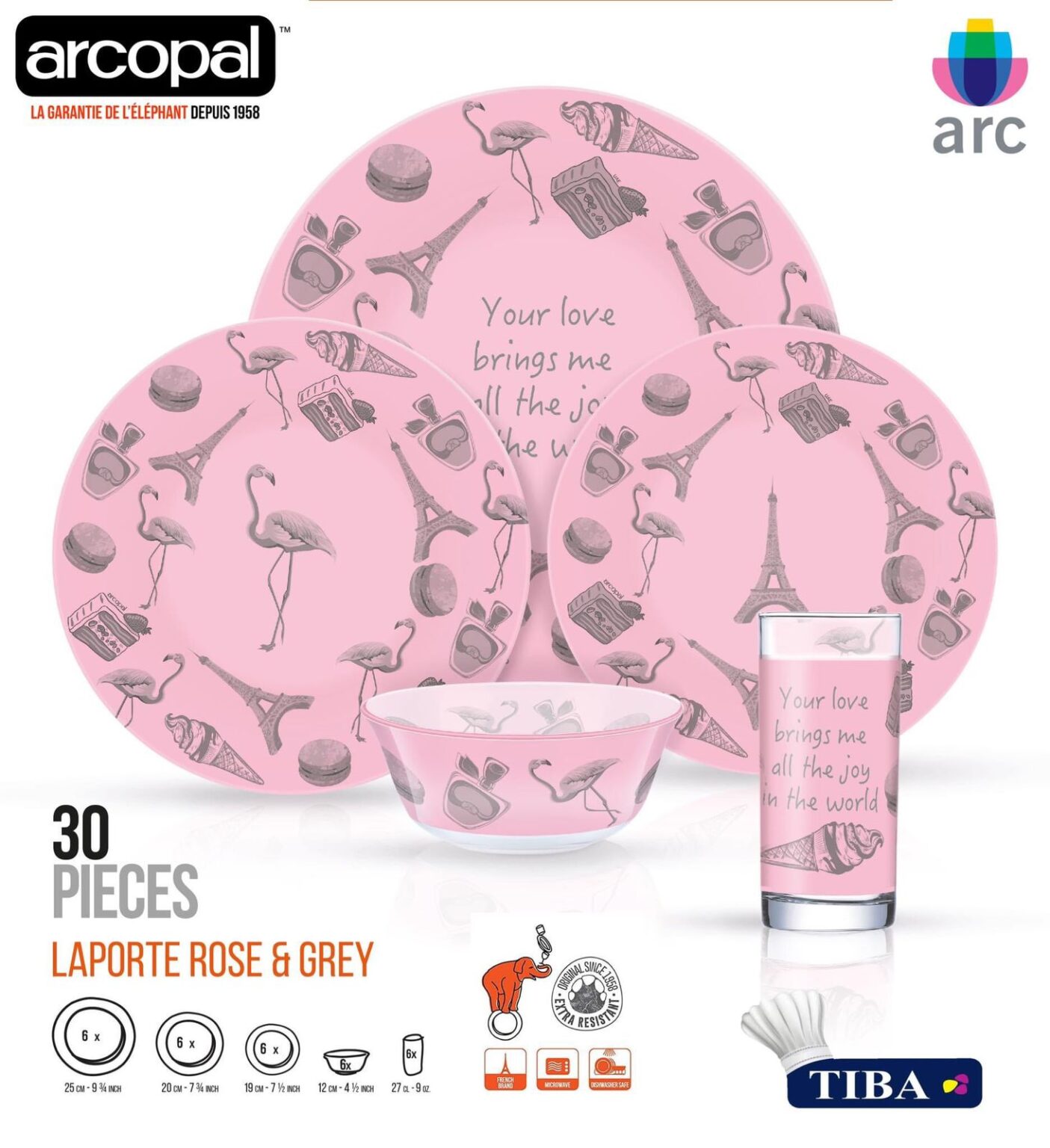 طقم اركوبيركس طيبه 30 قطعه