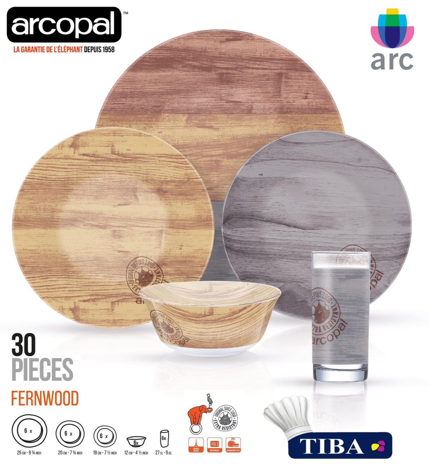 طقم اركوبيركس طيبه 30 قطعه