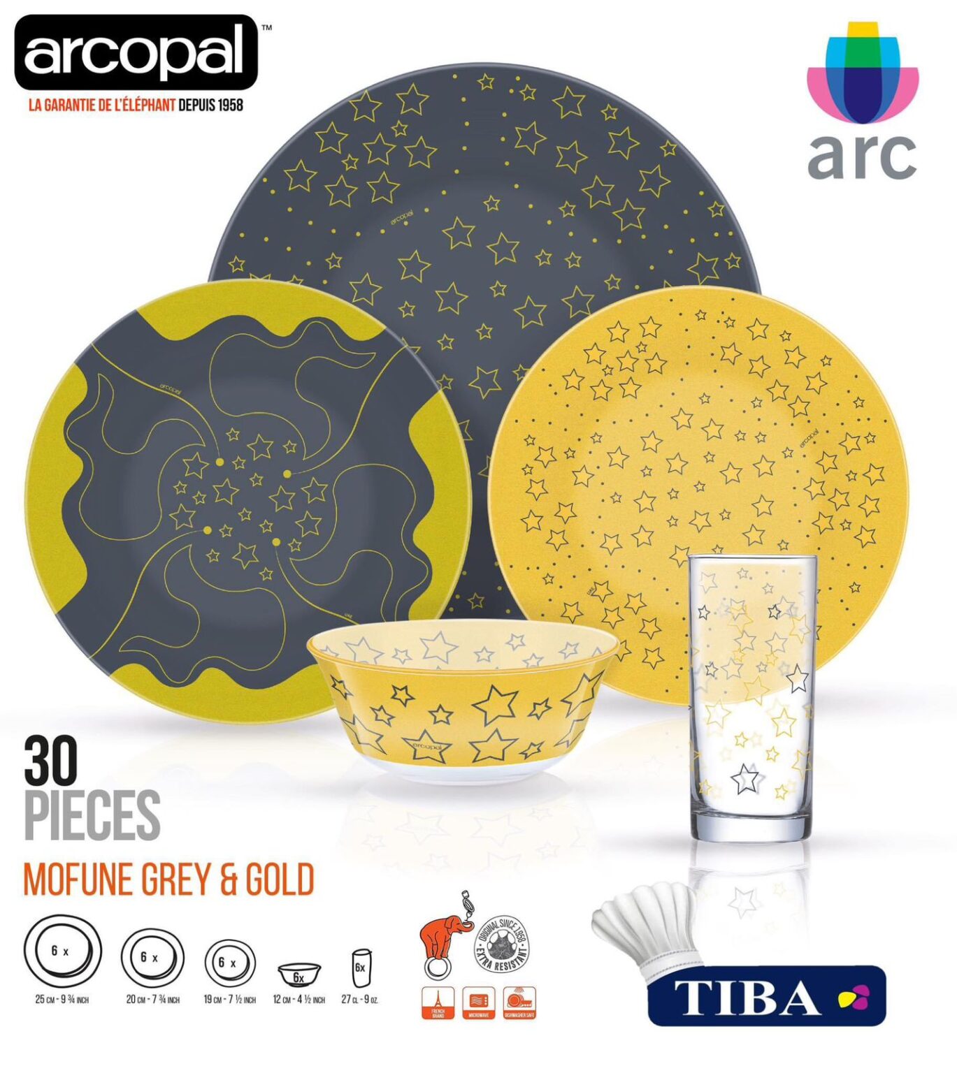 طقم اركوبيركس طيبه 30 قطعه