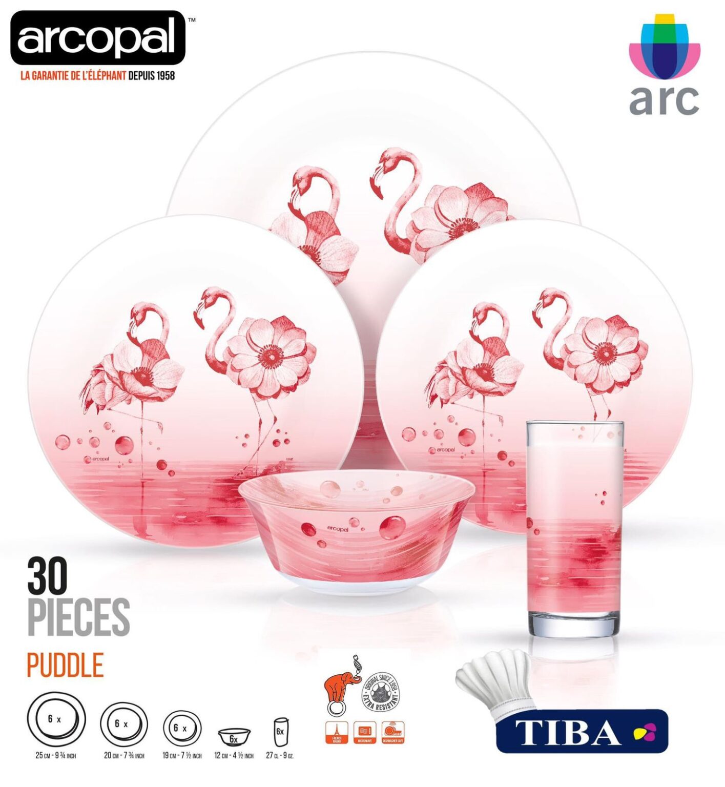 طقم اركوبيركس طيبه 30 قطعه