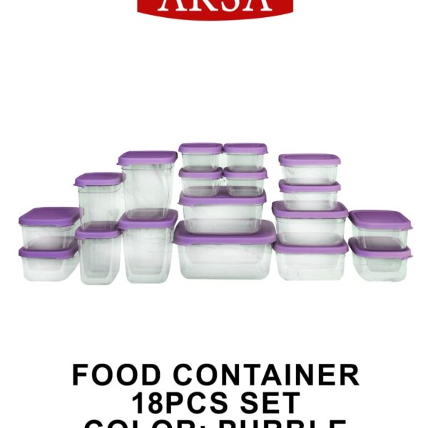 طقم تلاجه بلاستيك 18 قطعه