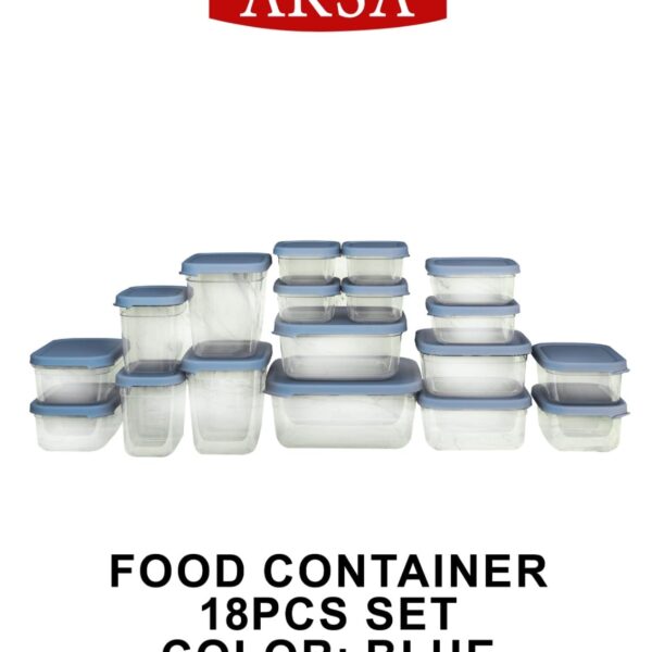 طقم تلاجه بلاستك 18 قطعه