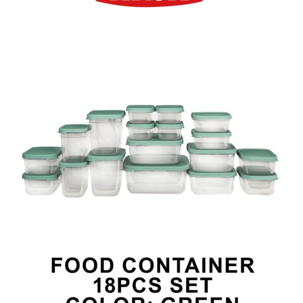 طقم تلاجه بلاستيك 18 قطعه