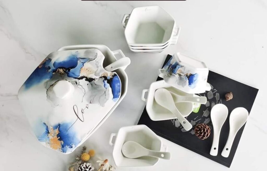 طقم شوربه بورسلين 15 قطعه