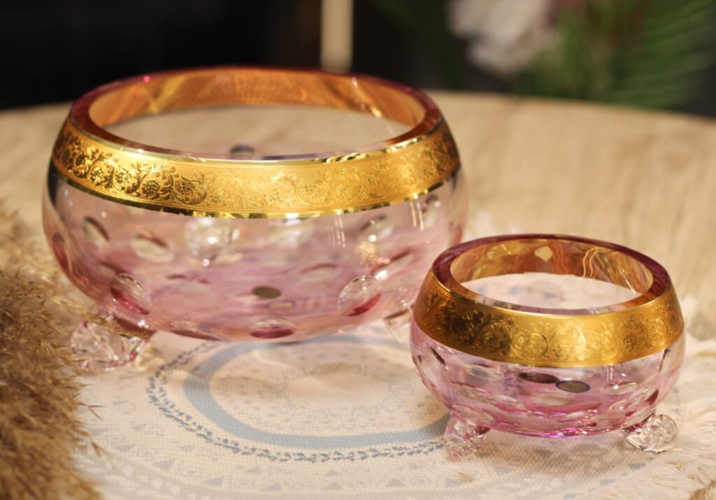 طقم خشاف ميريت 7 قطع كريستال بوهيمي