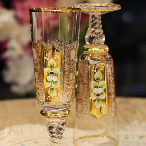 طقم كاسات ديلان تويست ورد بارز 6 قطع