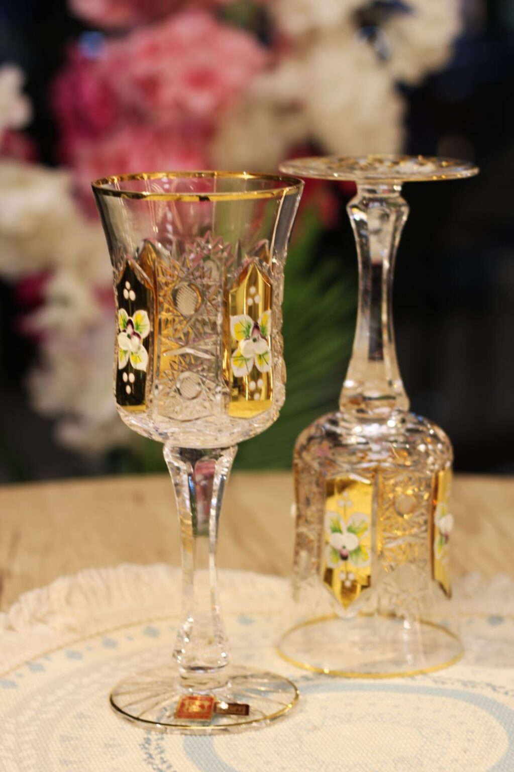 طقم كاسات ديلان مايوركا ورد بارز 6 قطعه