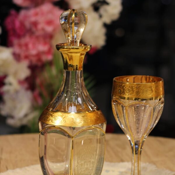 طقم شربات زمرده بوكيه شمس 7 قطع