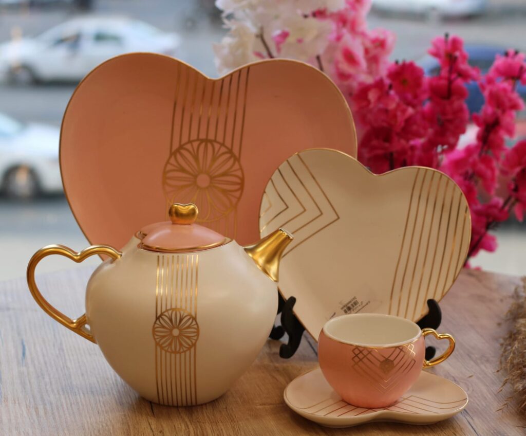 طقم شاي وجاتوه 25 قطعه