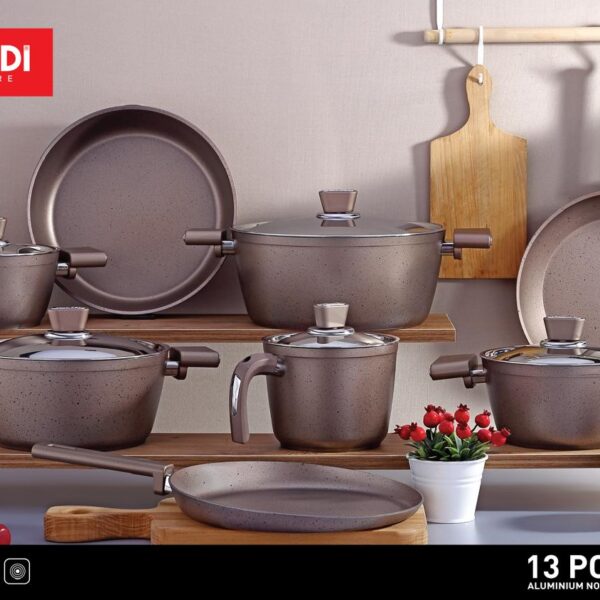 طقم حلل جرانيت فيفلدي تركي 13 قطعه