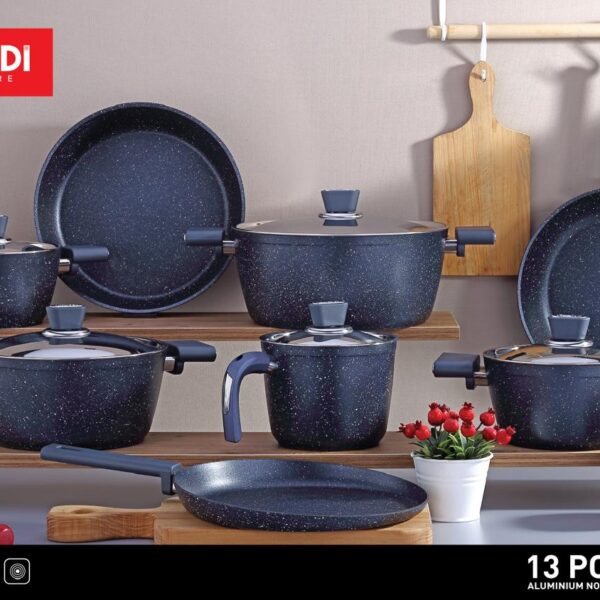 طقم حلل جرانيت فيفلدي تركي 13 قطعه