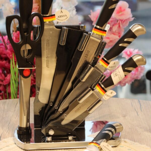 طقم سكاكين ارشا كوبي+ حامل