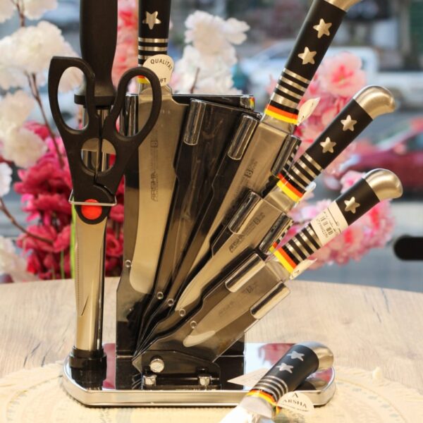 طقم سكاكين ارشا كوبي+ حامل