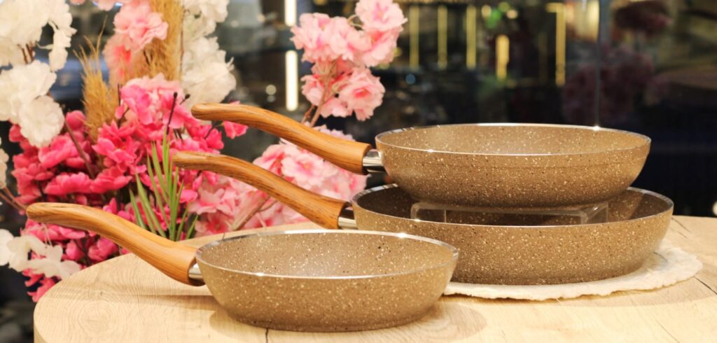 طقم مقلايه جرانيت 3 قطعه