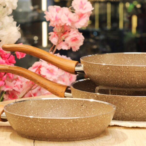 طقم مقلايه جرانيت 3 قطعه