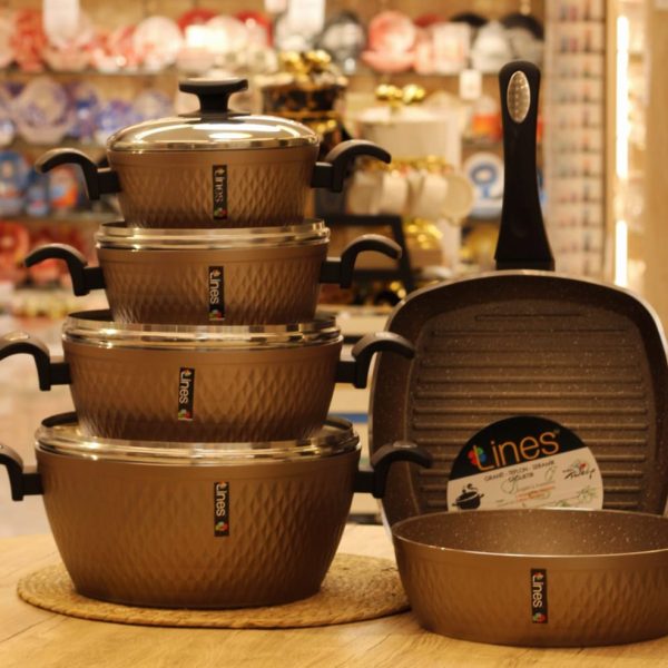 طقم حلل lines تركي 10 قطع