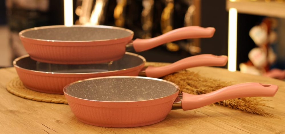 طقم مقلايه 3 قطع جرانيت & تيفال - Image 2