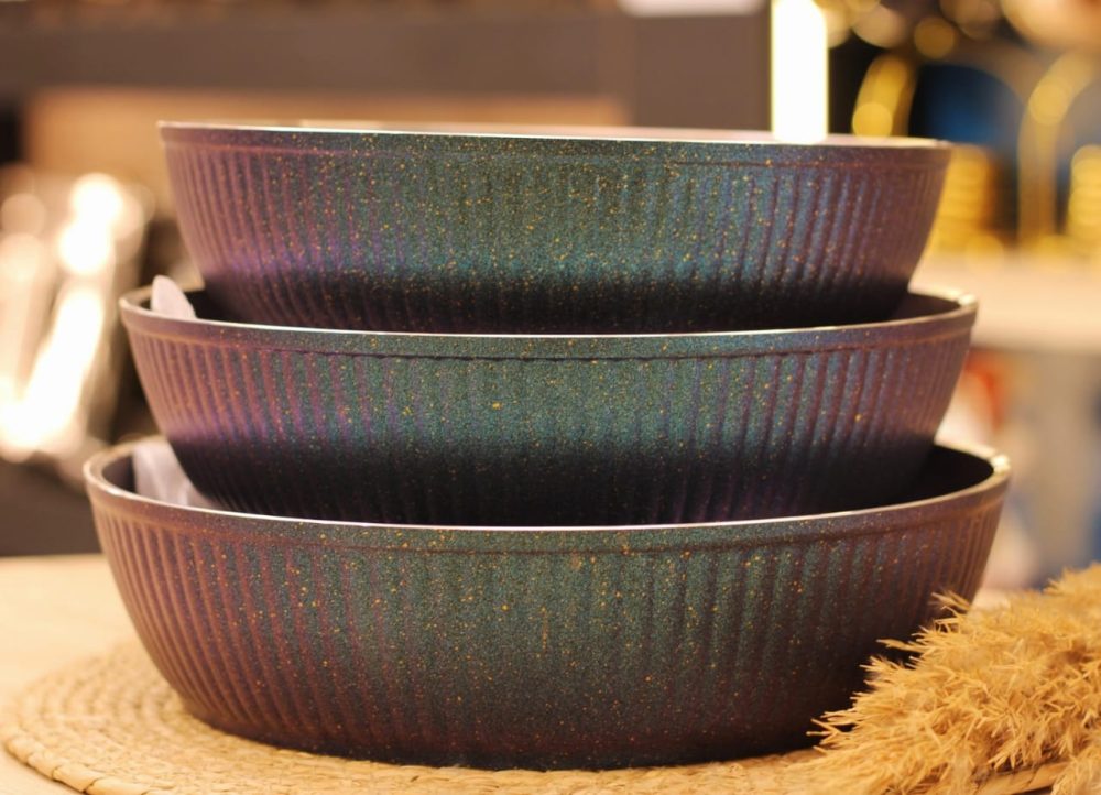 طقم صواني 3 قطع جرانيت & تيفال - Image 3