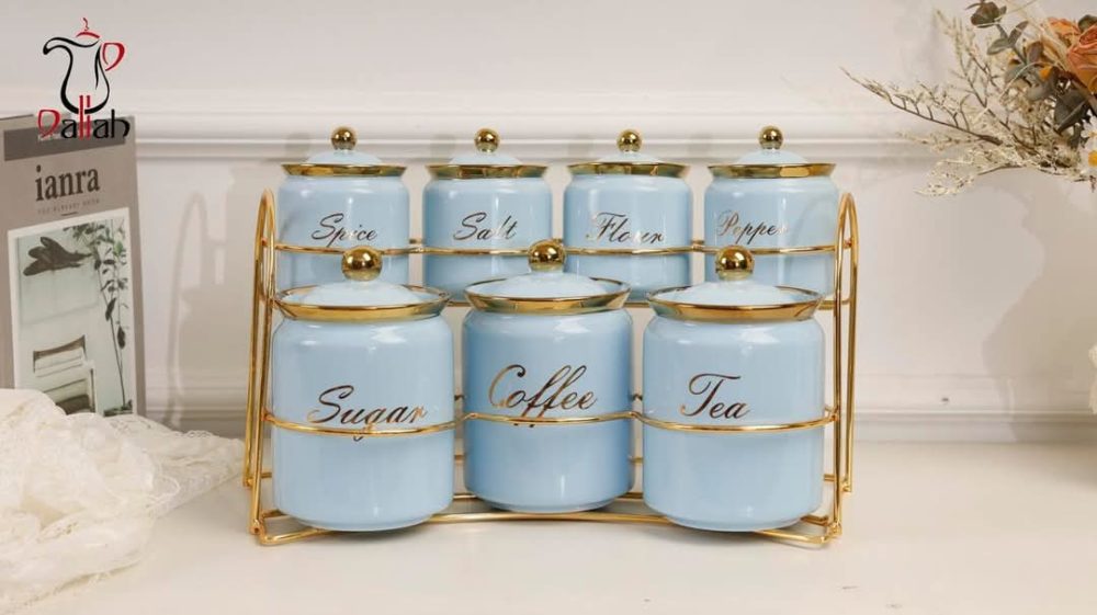 طقم توابل بورسلين 7 قطع - Image 2