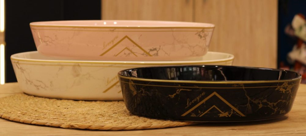 طقم طواجن بورسلين 3 قطع - Image 2