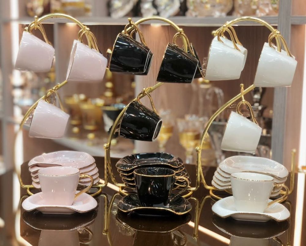 طقم قهوه بورسلين 12 قطعه