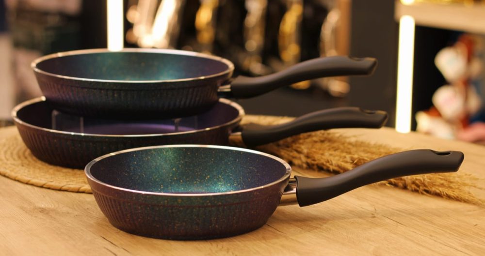 طقم مقلايه 3 قطع جرانيت & تيفال - Image 4