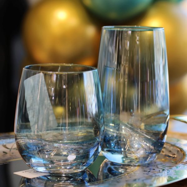 طقم كوبيات زجاج ألوان 6 قطع