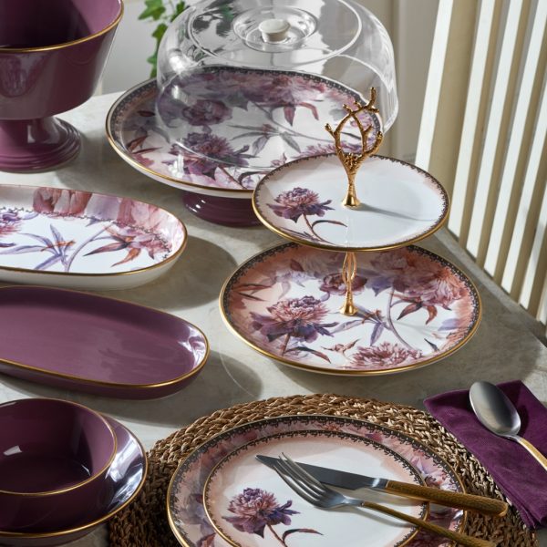 طقم عشاء بورسلين تركي 30 قطعه