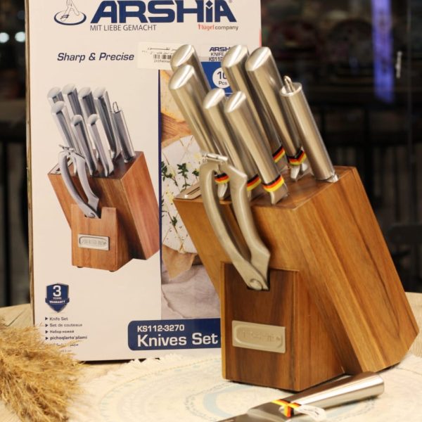 طقم سكاكين استانلس ارشيا الماني 10 قطع