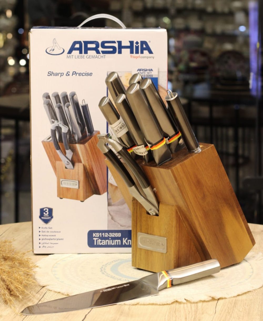 طقم سكاكين تيتانيوم ارشيا