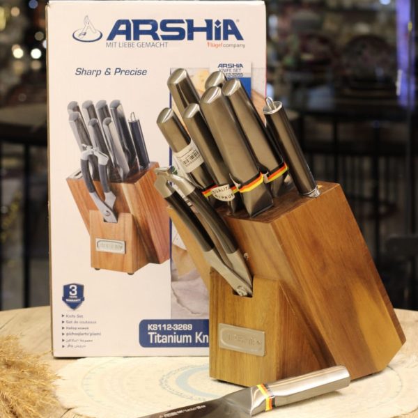طقم سكاكين تيتانيوم ارشيا