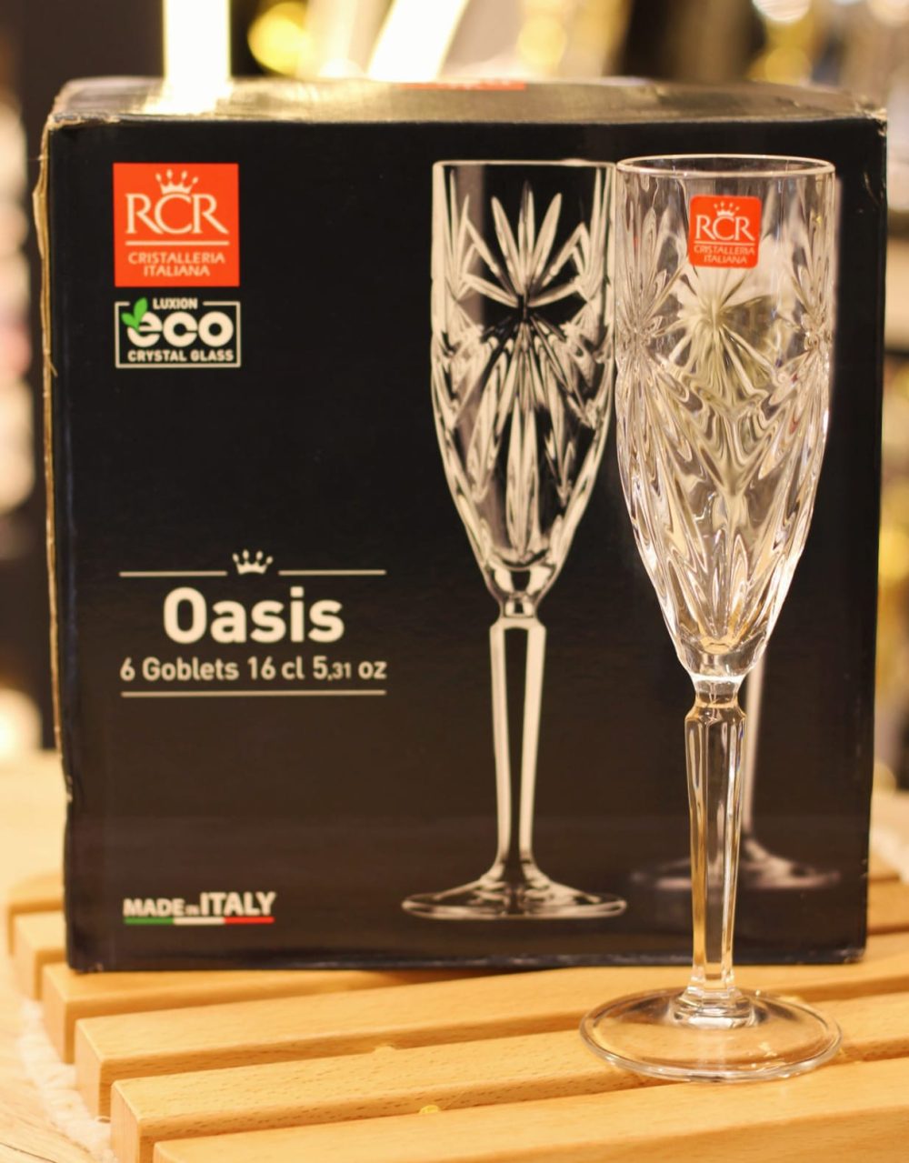 طقم كاسات RcR ايطالي 6 قطع