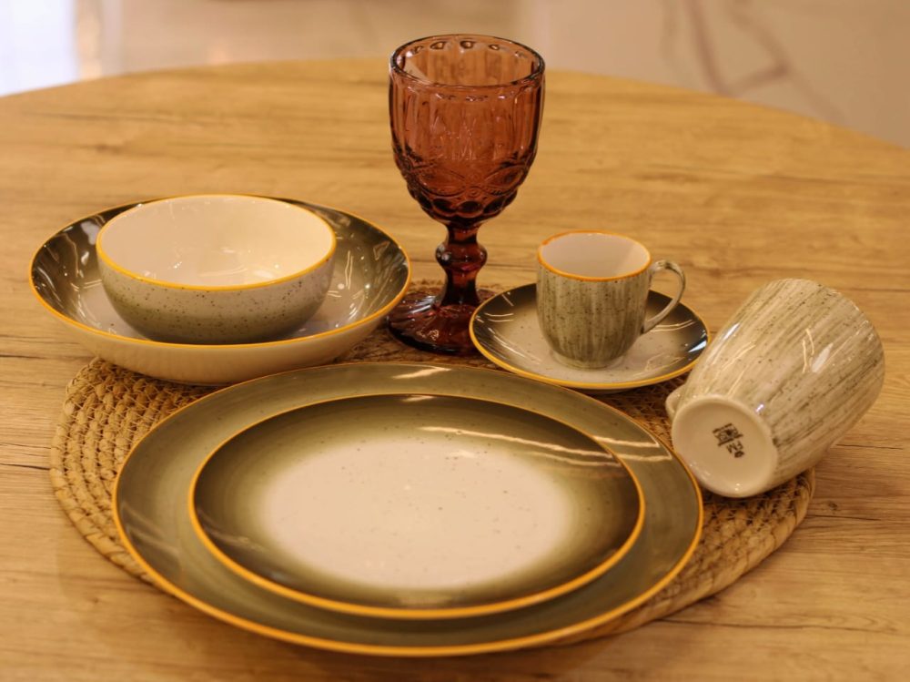 طقم عشاء بورسلين 46 قطعه - Image 2