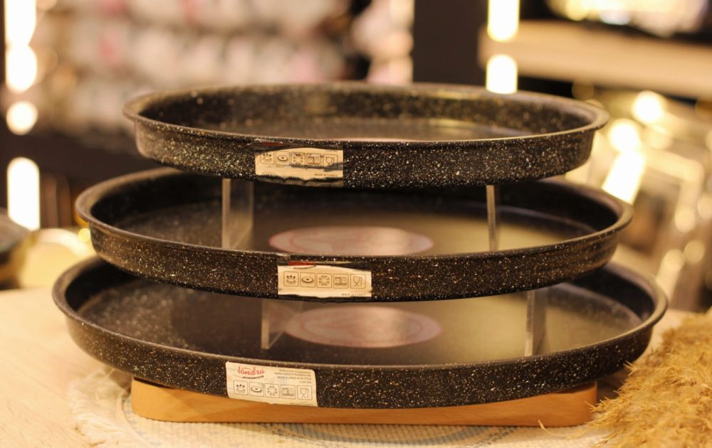 طقم صواني جرانيت بيتزا