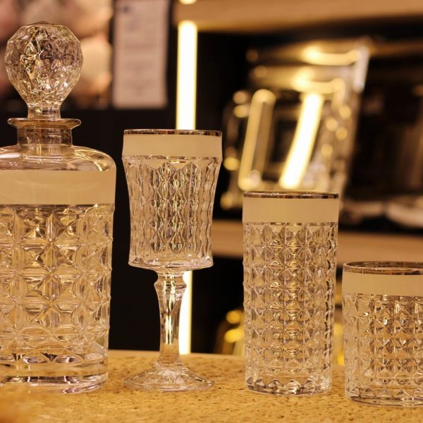 طقم شربات كوبي كريستال 19 قطعه