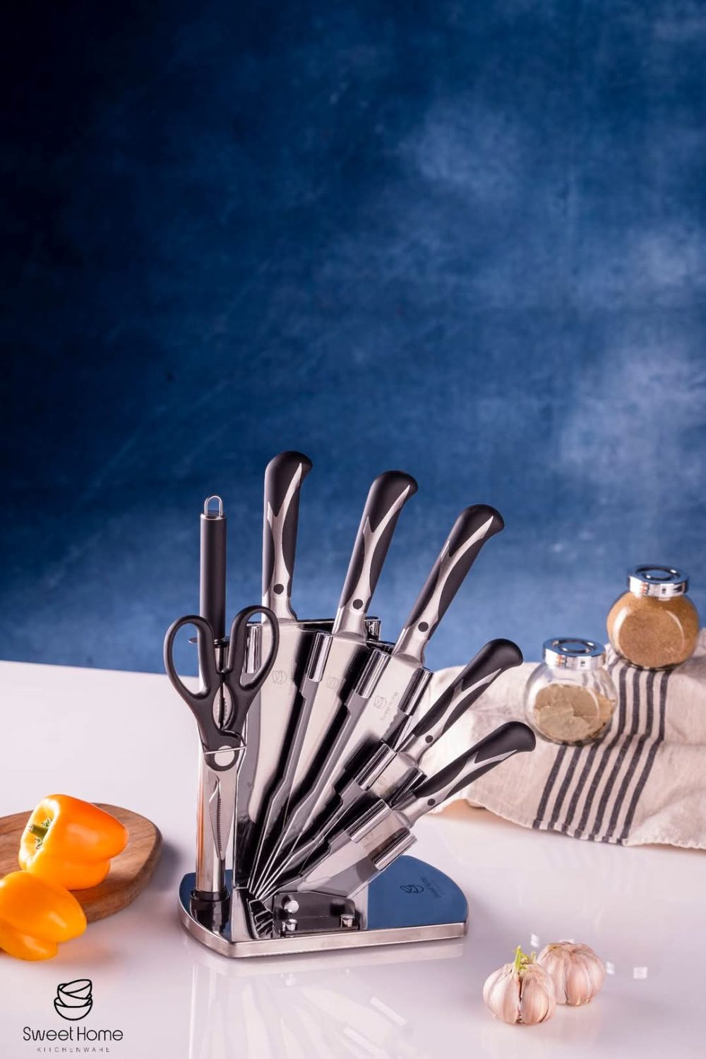 طقم سكاكين علي حامل اكريليك - Image 2